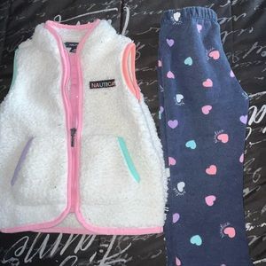 Nautica Vest & Leggings Set